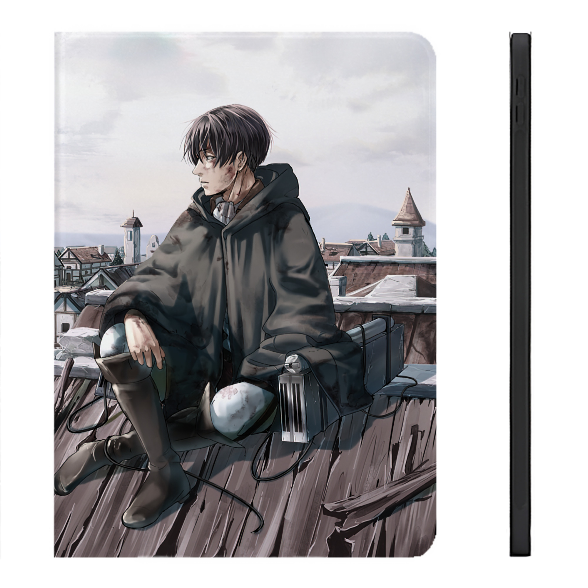（画像用） 進撃の巨人 Attack on Titan IPadケース ペンホルダー付き ブックスタイルデザイン